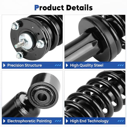 Front Complete Struts Assembly w/Coil Spring Shock Absorber Compatible with 1996-2002 Toyota 4Runner 4WD 3.4L V6 Only, Replace for 171351L 171351R, 2Pcs