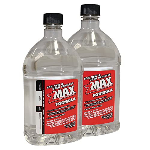 zMAX 58-032 - Multi-Purpose Formula Treatment for Engine, Fuel, Transmission & Power Steering - Reduces Carbon Build-Up - Lubricates Metal - Improves Gas/Diesel Performance - 32 oz. Quart - 2 Pack - size: 2 Quarts