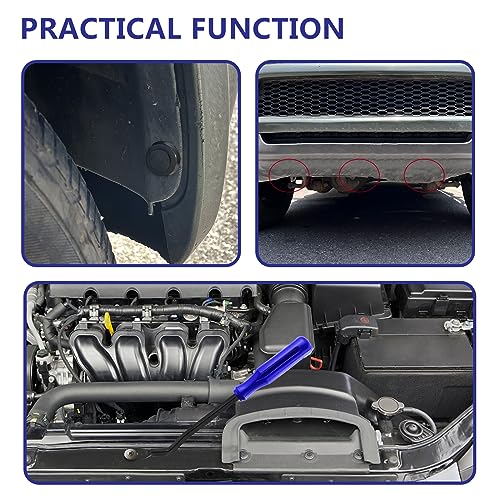 1102PCSCar Bumper Clips Automotive Push Pins Plastic Rivets Shield Retainer Clips Assortment Xmas Tree Fasteners Kit Most Common Sizes Auto Body Push Pin with Removers for Ford Honda Chrysler GM - size: 1102PCS