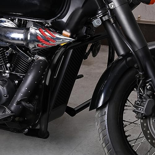 Green-L Highway Crash Bar Fit for Honda 2004-2025 Shadow AERO VT750 2010-2025 Phantom 2007-2014 Spirit C2 Shaft Drive Motorcycle 1 1/4" Engine Guard Protector - color: Black