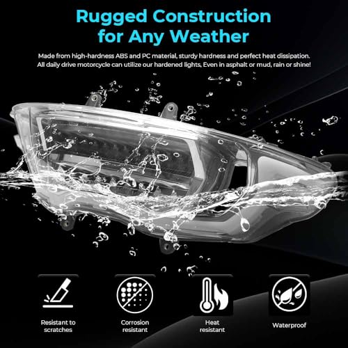 LED Headlight Assembly Fit for 2023-2026 Harley Touring Road Glide CVO FLTRT FLTRXSE FLTRXSTSE FLTRX FLTRXL (Clear) - color: Clear
