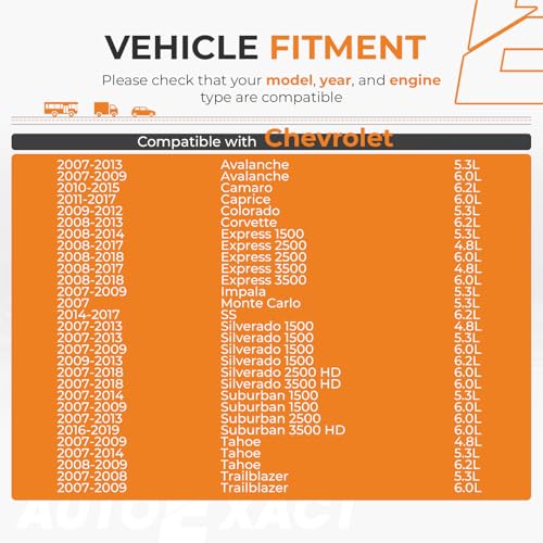 Autoexact 4.8 5.3 6.0 6.2 Engine Timing Chain w/Sprocket Tensioner Fit for 2007-2019 Buick Chevy Express Silverado Suburban Cadillac Escalade GMC Sierra Yukon Pontiac Hummer Replace 3Pcs 12556582 - size: Fit for 2007-2019 Chevy GMC-4.8/5.3/6.0/6.2