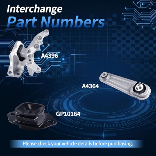 Engine Motor Mount Set for Nissan Rogue Sport 2.0L 2017-2022 Auto Trans - size: 2017–2022 Rogue Sport 2.0L
