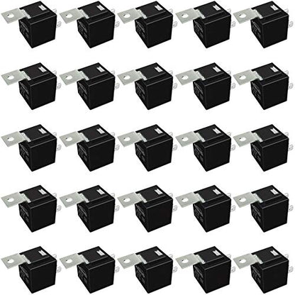 12V DC 5-pin 40/30AMP Automotive Relay Kit, SPDT Power Trim and Tilt Relay - size: 5-pin: 25 relays