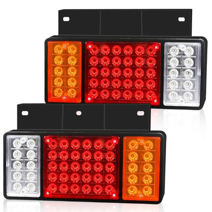 2 Pack 50 LED Trailer Tail Lights Bar Kit, Super Bright Waterproof - color: Tail Lights-F