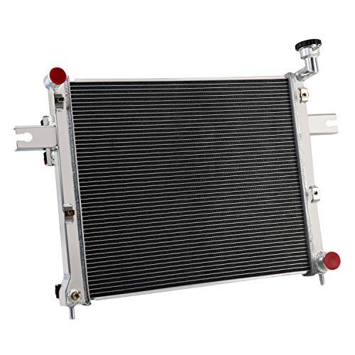 3 Row Aluminum Radiator Compatible with 2005-2010 Jeep Commander Grand Cherokee 3.7 4.7L 6.1L