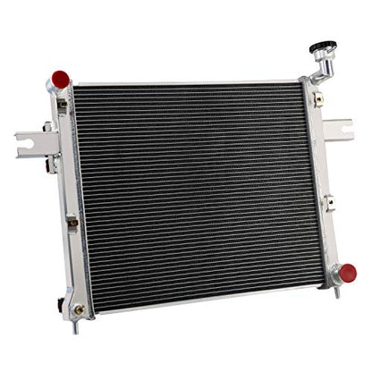 3 Row Aluminum Radiator Compatible with 2005-2010 Jeep Commander Grand Cherokee 3.7 4.7L 6.1L