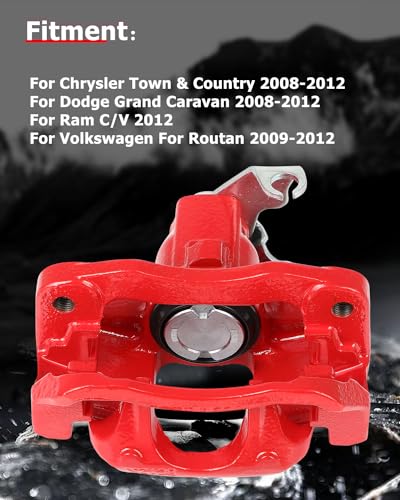 cciyu Rear Left & Right Disc Brake Calipers w/Bracket 18B5081 18B5080 - size: Rear[18B5081+18B5080]