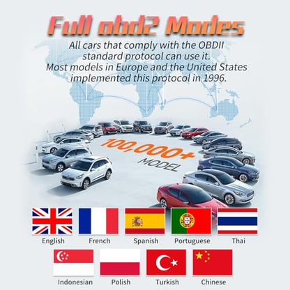 V320 OBD2 Scanner, Automotive OBD II Scanner Fault Diagnosis, Vehicle Code Reader for Check Engine Light, Adapt to OBD2 Protocol Models