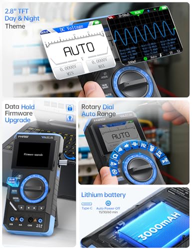 FNIRSI DST-201 3-in-1 1MHz Handheld Oscilloscope Multimeter DDS Generator - color: 1MHz 5MS/s Scope+Meter