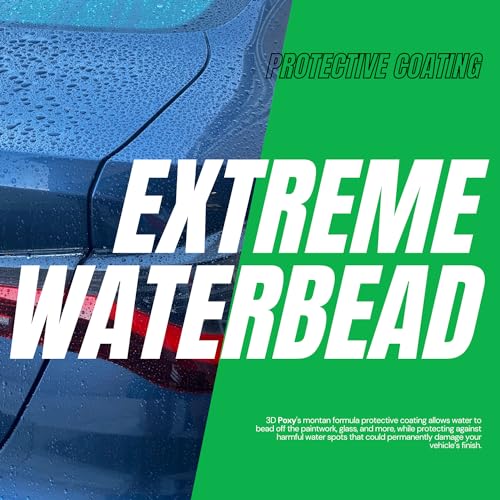 3D POXY Montan Wax Sealant – Long Lasting Hybrid Car Wax for High Gloss Finish & Paint Protection | Non-Staining Formula | Easy to Apply | Made in USA | 32 oz - size: 32 Ounce (Pack of 1)