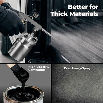 InoKraft Undercoating Spray Gun, for Truck Bed Liner Coating, Rubberized Undercoat, Rust Proofing (Basic Model) - size: Basic Model