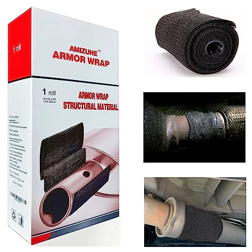 Fiberglass Repair Kit Automotive Exhaust Pipe Repair Wrap 4" X 15ft (1 Roll)