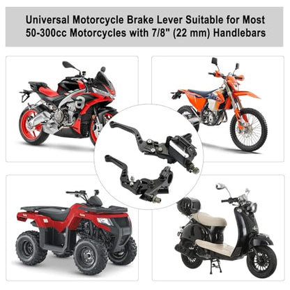 Motorcycle Clutch Brake Levers 7/8" 22mm Master Cylinder Lever Set