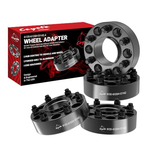 Wheel Accessories Parts 4 Pcs Hub Centric Wheel Spacers 6 on 135mm 6x135mm 1.75 Inch Thick 87.1mm Hub M14X2 14x2 Thread Stud Fits Ford F-150 Expedition ｜ Lincoln Navigator Mark LT - size: 1.75" Thick - 4 Pack, style: 2001-14 F150 Expedition