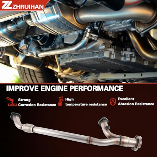 409 Stainless Steel Exhaust Front Flex Pipe Compatible with - size: 2004-2006 Sienna 3.3L V6