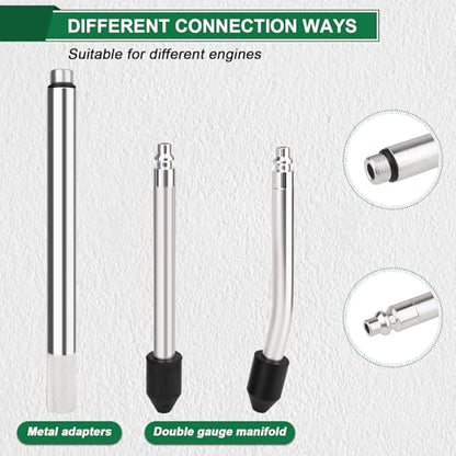 Marvelity Cylinder Leak Down Tester Kit, Dual Gauge for Gasoline Engines