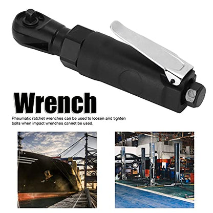 Hilitand 1/4" Drive Mini Impact Ratchet, Forward and Reverse Portable Air Wrench Maximum Torsion 41N.m