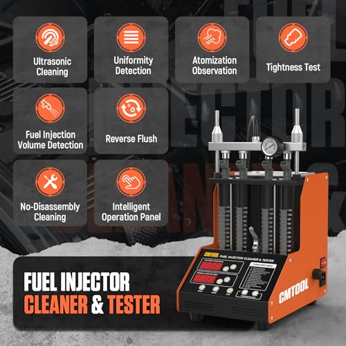 CMTOOL Fuel Injector Cleaner Tester Machine Ultrasonic Cleaning Kit