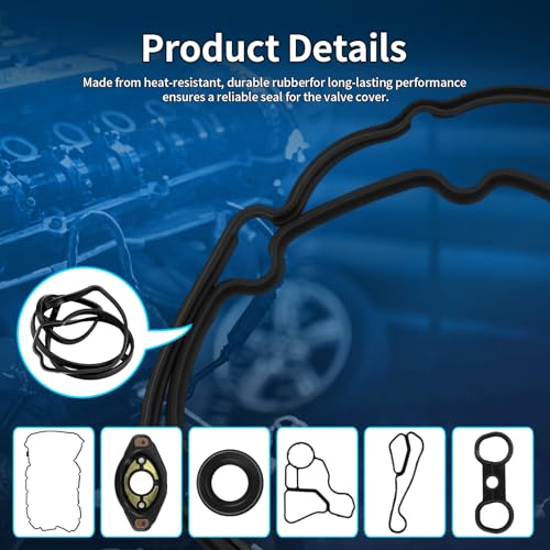 Engine Valve Cover Gasket Set Fits for 2007-2013 BMW 128i 328i 528i X3 X5