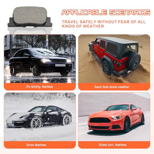 Ceramic Rear Brake Pads for Toyota Camry for Scion tC - size: D835