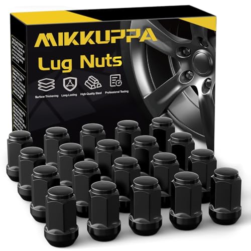 MIKKUPPA M12x1.25 Lug Nuts, Replacement for Nissan Subaru Aftermarket Wheel - color: Black, size: M12x1.25