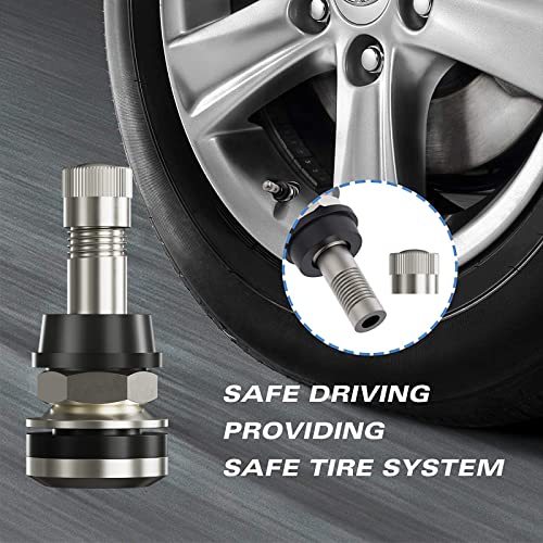 CKAuto 4 Pieces TR416 High Performance Metal Valve Stems - size: 4pcs