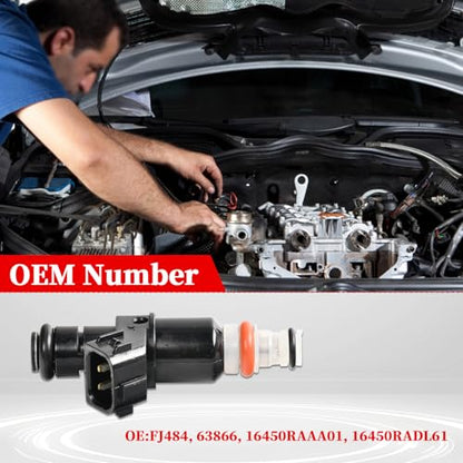 16450RAAA01, 16450RADL61 Fuel Injectors-4PCS - size: FJ484(4PC)