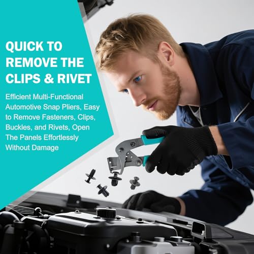 Car Clip Pliers and Disassembly Tools,Multi-Functional Panel Removal Pliers for Car Interior Disassembly,Removes Plastic Clips, Buckles, Rivets,Professional Trim Clip Remover - color: 2025 Car Clip Pliers