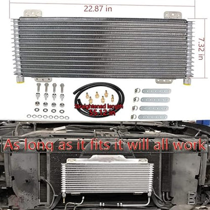 40k Transmission Oil Cooler Kit - color: Black