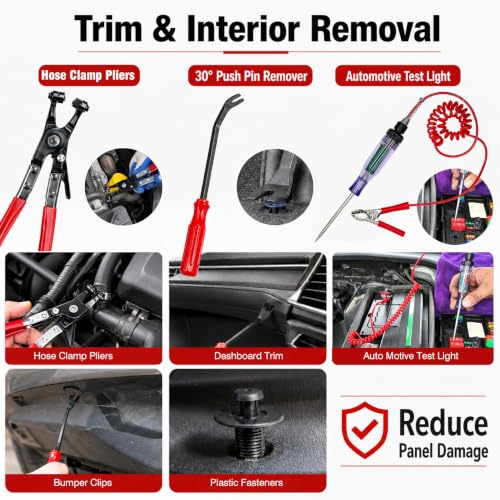 15PCS Automotive Electrical Disconnect Pliers Kit
