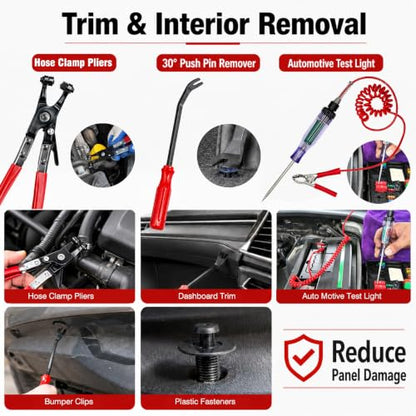 15PCS Automotive Electrical Disconnect Pliers Kit