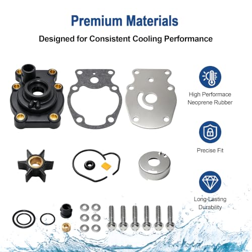 MARKGOO Water Pump Repair Kit 393630 for Johnson Evinrude 20-35 HP Outboard - color: 393630 fits 20 25 30 35HP