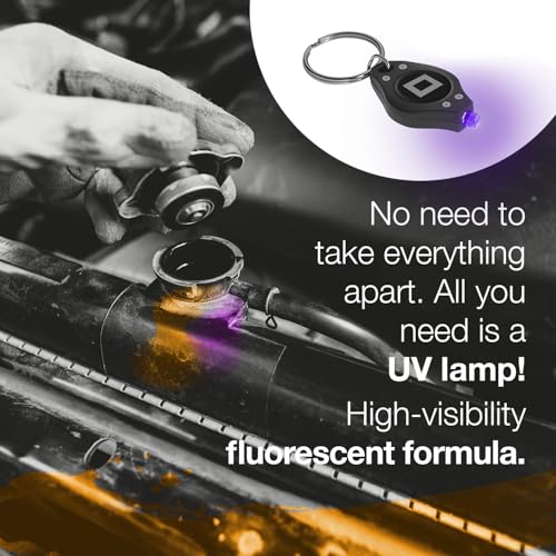 ERRECOM Brilliant Coolant Ultra | UV Dye for Coolant Leak Detection | Detects Radiator & Cooling System Leaks | Compatible with All Antifreeze & Coolant Used in Gasoline & Diesel Engines | 0.34 fl oz - color: Brilliant COOLANT Ultra