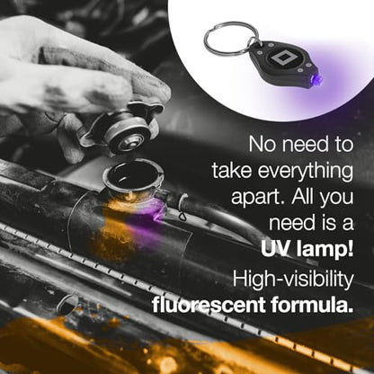 ERRECOM Brilliant Coolant Ultra | UV Dye for Coolant Leak Detection | Detects Radiator & Cooling System Leaks | Compatible with All Antifreeze & Coolant Used in Gasoline & Diesel Engines | 0.34 fl oz - color: Brilliant COOLANT Ultra