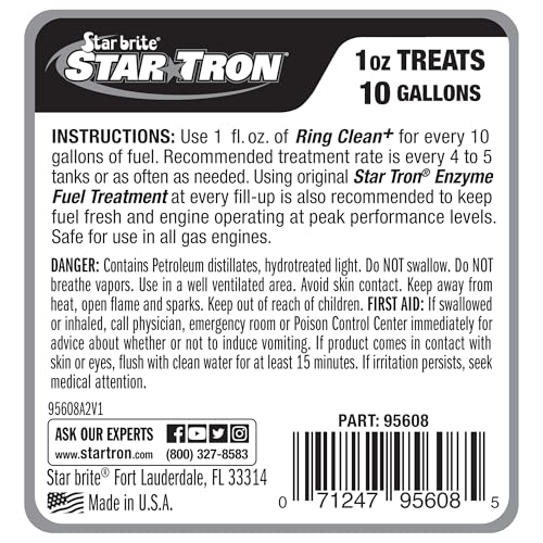 Star Brite Star TRON Ring Clean Plus Deposit Control Engine Treatment - style: 8 Ounce