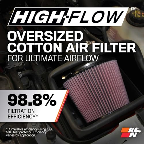 K&N Cold Air Intake System: High-Flow Air Filter, Increase Performance & Towing: Compatible with 2011-2014 FORD: F150, 57-2583