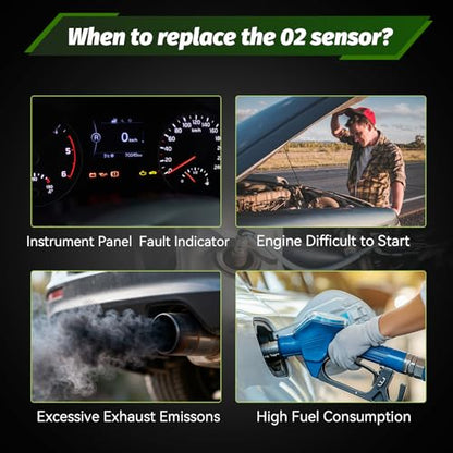 Oxygen Sensor Upstream O2 Sensor 23162 Compatible with Dodge Chrysler Ram Jeep Fiat SRT Volkswagen