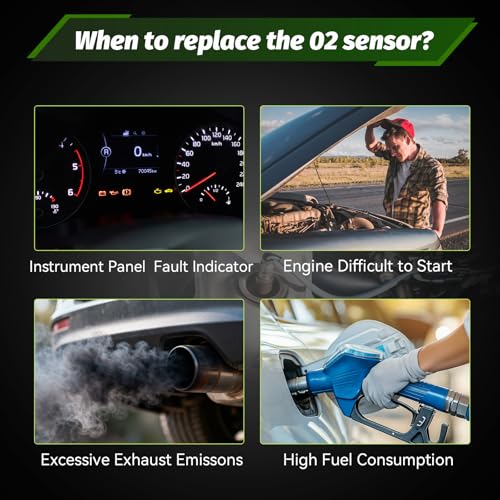 Oxygen Sensor Downstream O2 Sensor 15383 Compatible with Ford Escape F-150 Edge Explorer Flex Fusion Taurus Mustang Transit Police, Lincoln MKS MKT MKX MKZ, Mazda, Mercury