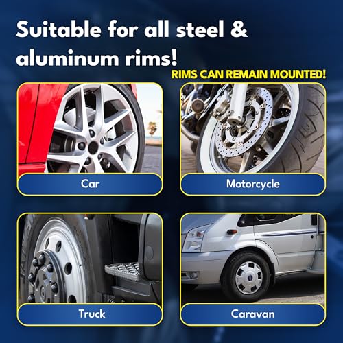 ATG Alloy Wheel Repair Kit – Rim Scratch and Curb Rash Repair for Silver Alloy and Steel Wheels – Complete Kit with Filler and Paint – Up to 10 Repairs
