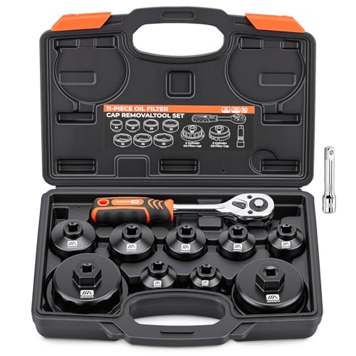 11 Piece Oil Filter Socket Wrench Set