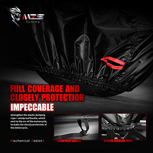 MZS Motorcycle Cover Waterproof Outdoor fits up to 96" Sport Bikes Cruiser - size: X-Large 96 inches
