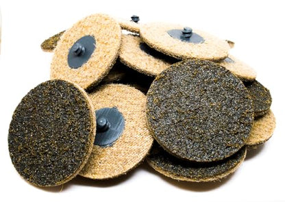 Benchmark Abrasives 3 Inch Sanding Discs Quick Change Nylon Surface Conditioning Discs, Drill & Die Grinder Sanding Disc Rust Remover for Metal Paint Stripper & Removal, Polishing - (25 Pack)(Coarse) - style: Coarse