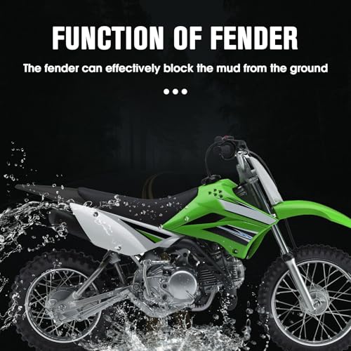 CHANCGHENG Dirt Bike Rear Fender Mudguard for KLX 110 - color: Black, size: Rear Fender