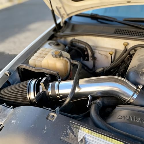PHILTOP 4" Cold Air Intake Kit Fit for 2000-2006 Chevrolet Suburban 1500 - color: Black, size: 2002-2007 Chevrolet Silverado 1500 4.8L/5.3L