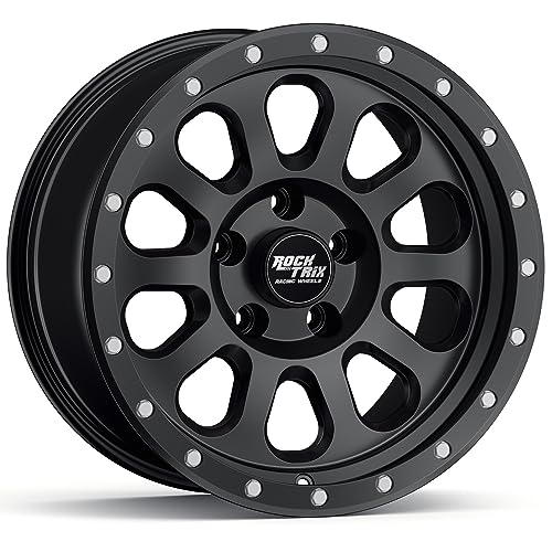 RockTrix RT111 18x9 Off-Road Wheels compatible with Toyota Tundra 2007-2021, Matte Black 5x150 Rims +12mm Offset for 33-35 Inch Tire Clearance, Fits Sequoia, Land Cruiser, And Fits Lexus LX570 - color: Matte Black, size: 18x9 +12mm offset