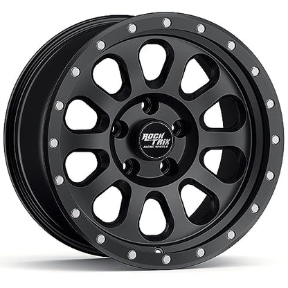 RockTrix RT111 18x9 Off-Road Wheels compatible with Toyota Tundra 2007-2021, Matte Black 5x150 Rims +12mm Offset for 33-35 Inch Tire Clearance, Fits Sequoia, Land Cruiser, And Fits Lexus LX570 - color: Matte Black, size: 18x9 +12mm offset