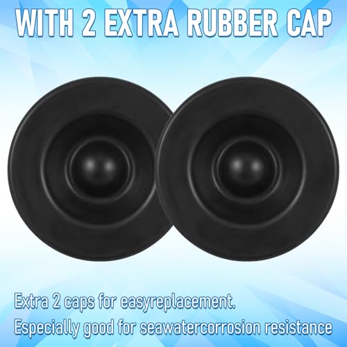 2pcs 2.72" Trailer Axle Wheel Hub Dust Caps, Bearing Center Replacement Trailer Cup,Trailer Hub Grease Cap with 4 Rubber Plugs Fit for Most 7000 to 8000 Ib Axles Dexter EZ Lube - color: 2PCS 2.72"