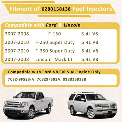 2007-2008 F150 5.4L Fuel Injectors