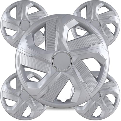 Winjet 16 Inch Premium Universal Hubcaps PP Material Wheel Cover Replacement R16 Hub Caps Universal,Auto Tire Replacement Exterior Cap (16 Inch,Lacquer,Set of 4) - color: Lacquer(5180-B-16), size: 16 inch